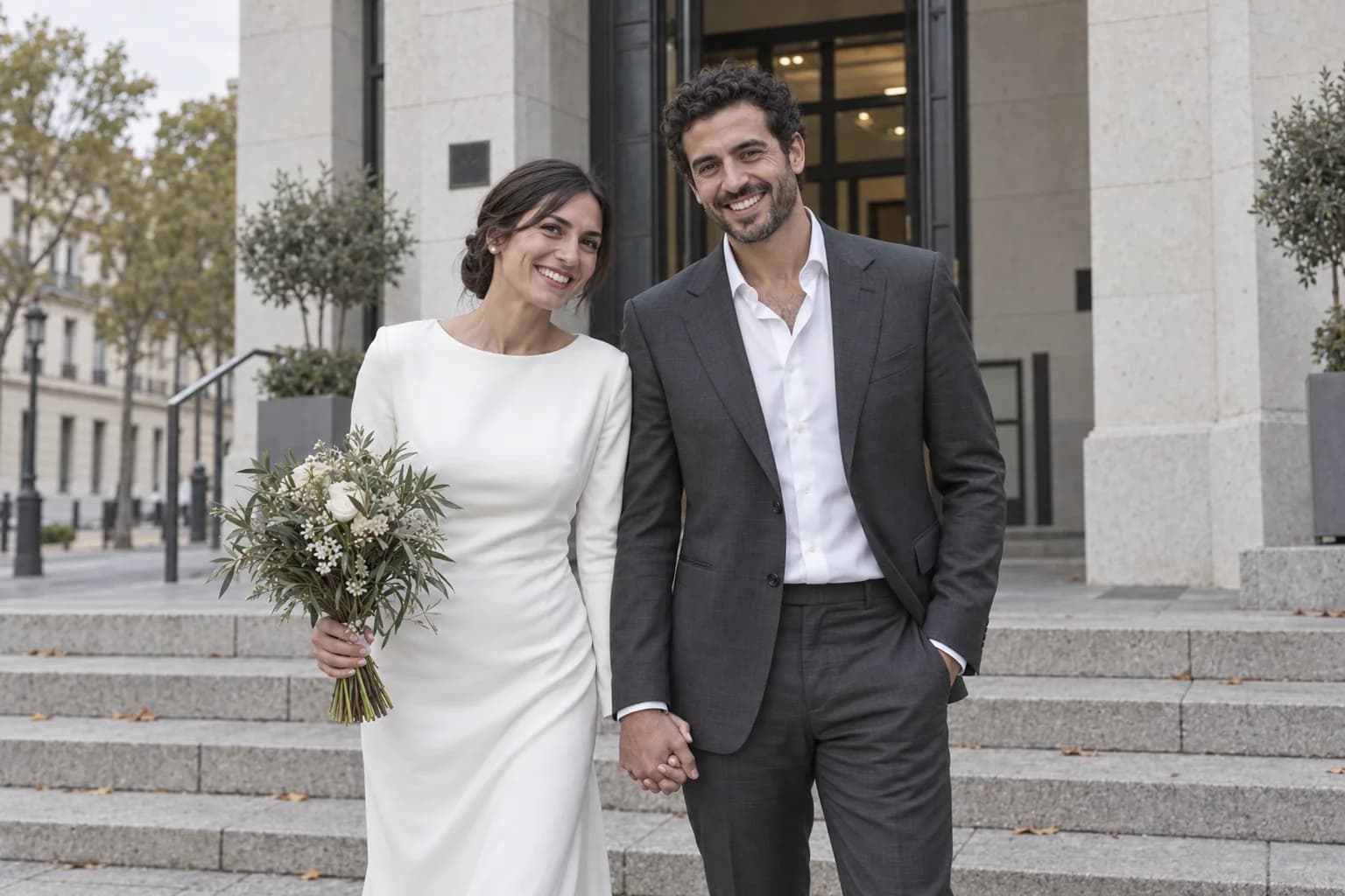 Fotografía de la boda de Andrea y Luis en una galería de entrega