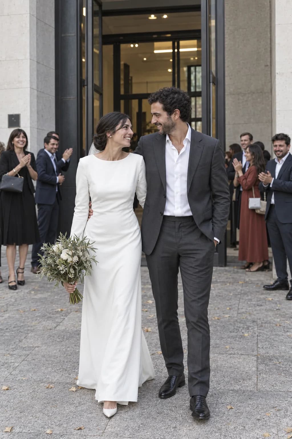 Fotografía de la boda de Andrea y Luis en una galería de entrega